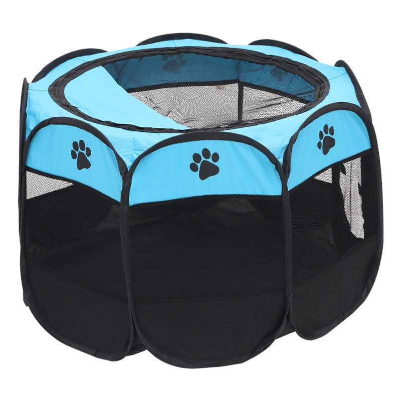 Portable Foldable Pet Playpen for Dogs Cats Rabbits – Octagon Puppy Playpen Indoor Outdoor, 8-Panel Exercise Pen for Small Medium Animals, Easy Setup No Tools Required