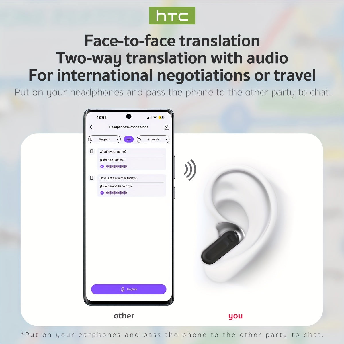 AI Translator Headset - Real-Time Translation in 131+ Languages, Wireless, Touch Control, Smart LCD Screen, Gaming Mode, Compatible with PC, Phone & Tablet for Travel, Business & Everyday Use