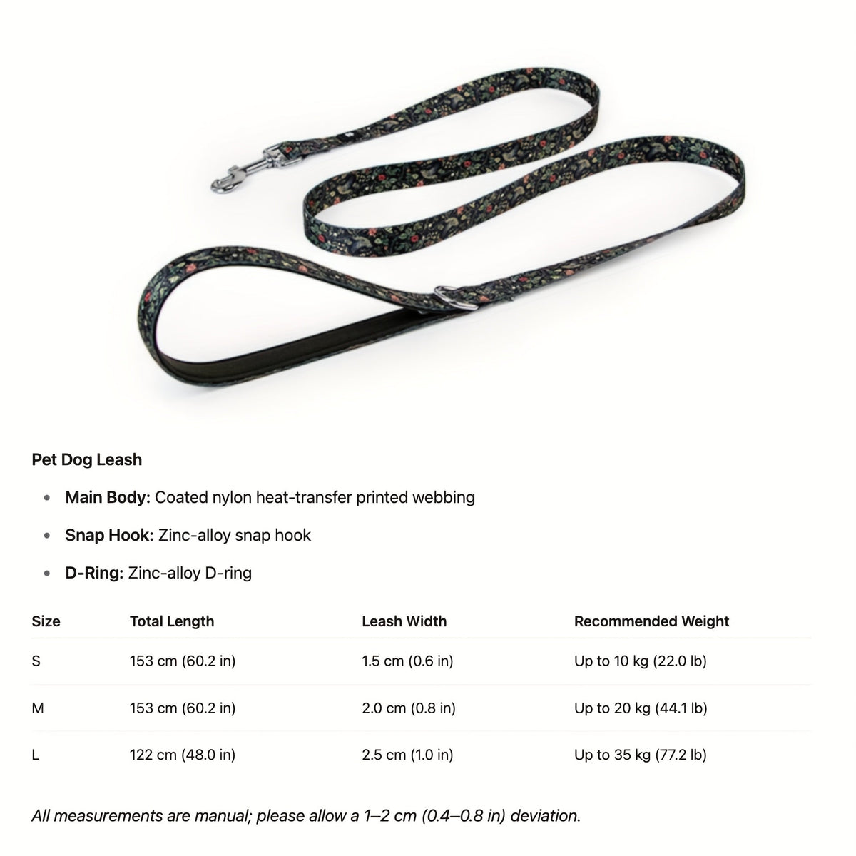 Adjustable Dog Harness Leash Collar – Breathable Soft Pet Walking Gear for Small to Large Breeds, S M L Sizes, Choose Harness / Collar / Leash / Bib Individually, Outdoor Safety Walking Equipment
