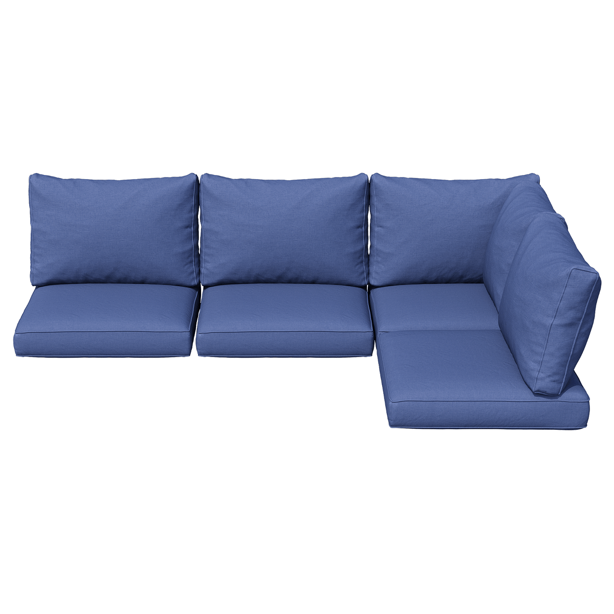 9 or 14 Piece Outdoor Replacement Cushions for L-Shaped Sectional Sofa Deep Seat Water-Repellent High-Resilience Foam Patio Furniture Cushion Set 4 6 Seat Wicker Couch