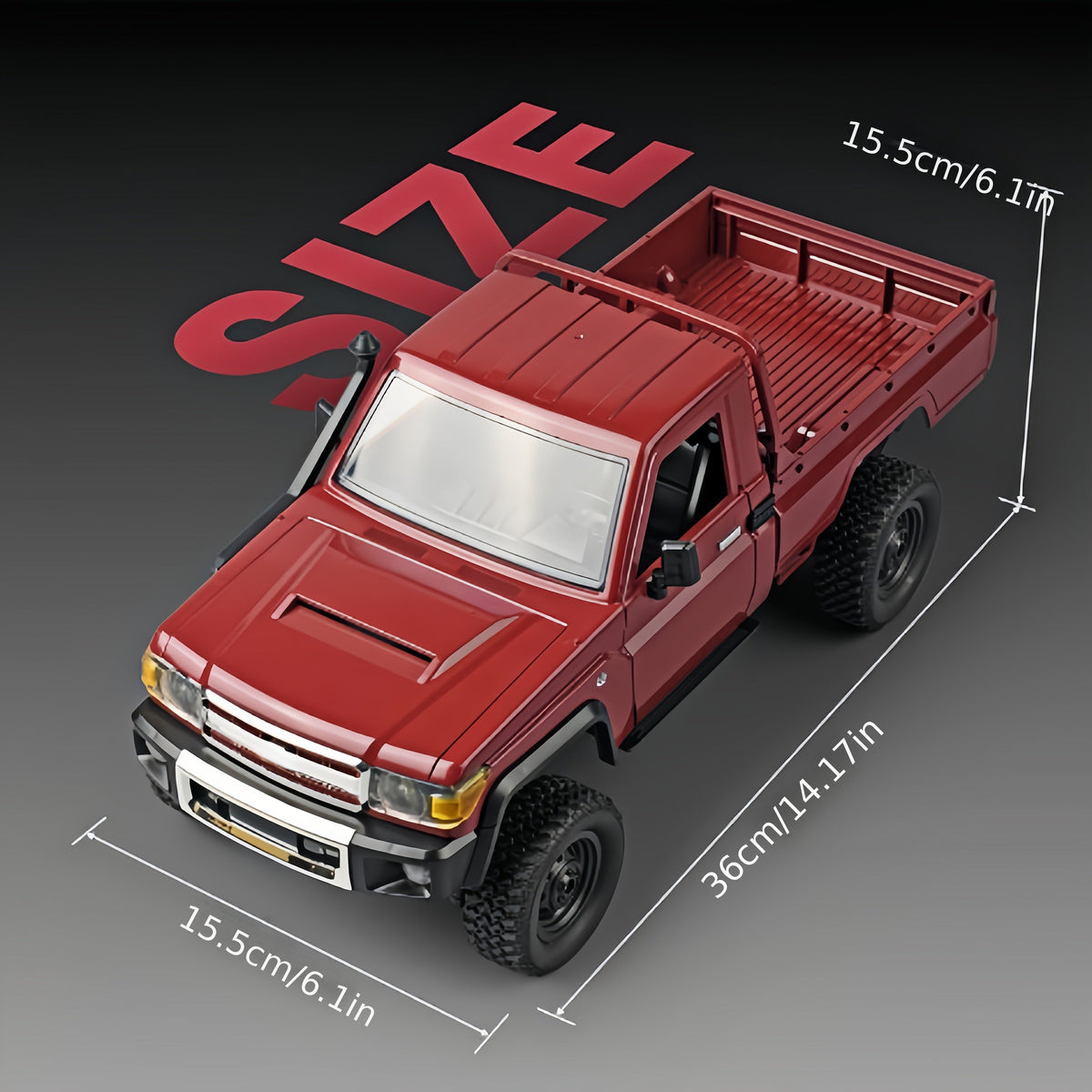 MN-82 1 12 Scale Off-Road RC Climbing Car 2.4GHz Four-Wheel Drive Dual Speed All Terrain Remote Control Truck Collectible Model Adults Kids Indoor Outdoor Gift
