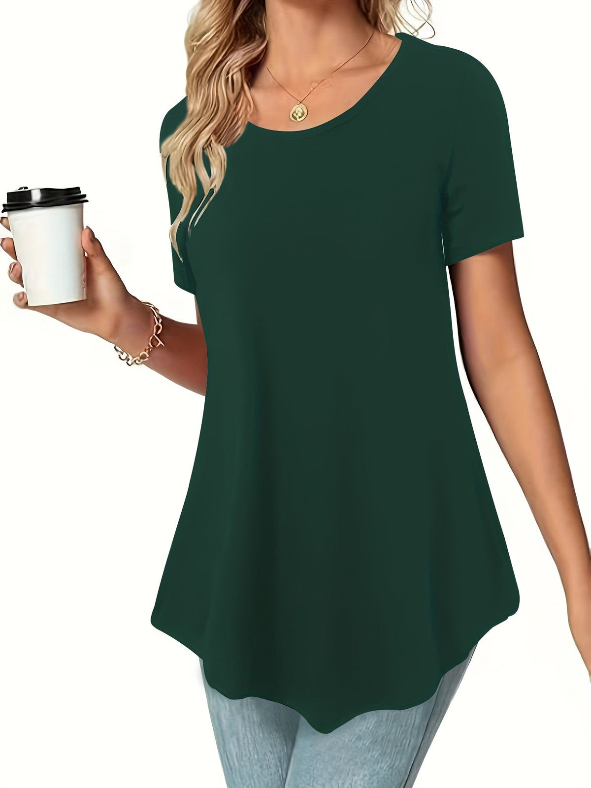 Women's Waist Cinching Dress Shirt Short Sleeve Casual Summer Knit Top Stretchy Fitted Blouse Black Blue Burgundy S M L XL XXL