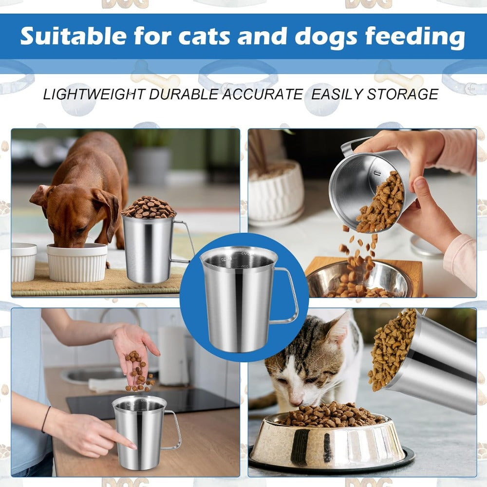 Pet Food Measuring Scoop โ Dishwasher Safe Injection-Molded Measuring Cup for Dog, Cat & Bird Food, Accurate Portion Control for Daily Pet Feeding & Weight Management