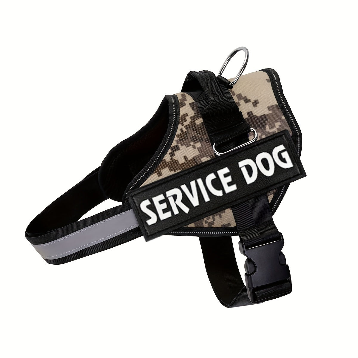 No Pull Dog Harness Vest - Reflective Breathable Adjustable Pet Halter with Nylon Handle for Easy Control, No Choke No Tug Design for Small Medium & Large Dogs, Easy On & Off Dog Walking Harness