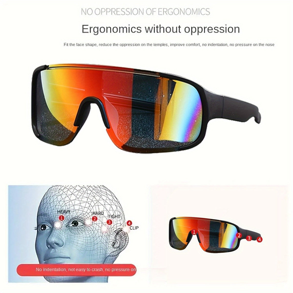 Sports Sunglasses Bulk Set โ 6 or 12 Pairs, Lightweight PC Frame, UV Protection, Anti-Glare High-Definition Lenses, Unisex Driving & Outdoor Eyewear, Futuristic Style