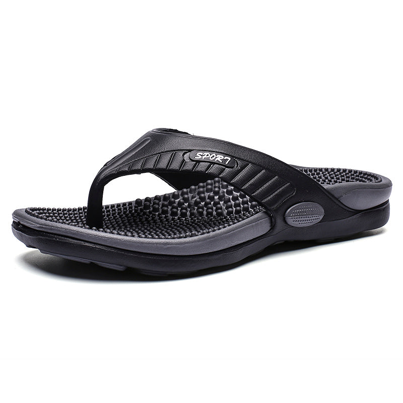 Acupressure Massage Flip-Flops - Arch Support, Shock-Absorbing & Non-Slip - Unisex Indoor, Outdoor & Beach Sandals - US 8–12 - Orange Red, Green, Red, Black, Khaki & Brown