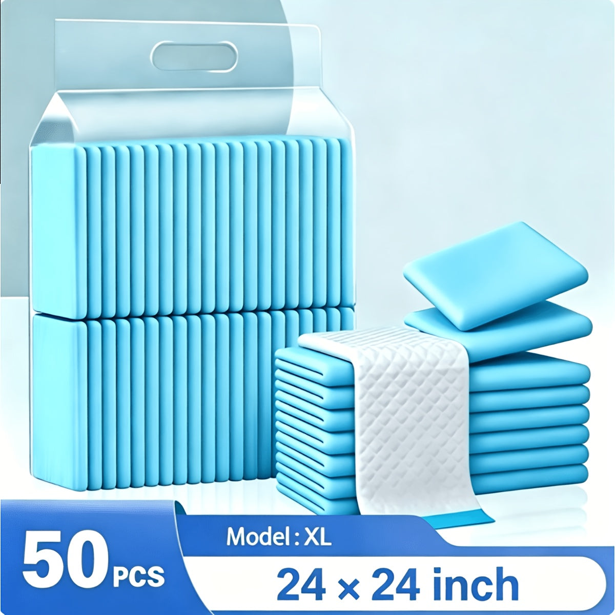 Extra Large Disposable Pet Training Pads 36x30 & 24x24 Inch - Super Absorbent Leak-Proof Anti-Slip Odor Control Puppy Pads - Dog Cat Potty Training Pads for Cages & Household Use - Thick Mattress Liner