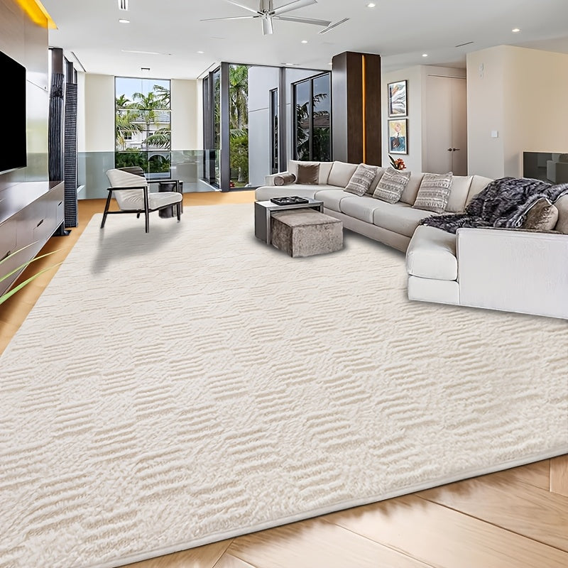 8x10 Ft Luxury Plush Area Rug – 1.7" High Pile Ultra-Soft Non-Slip Fluffy Carpet for Living Room Bedroom Dorm & Study in 10 Colors
