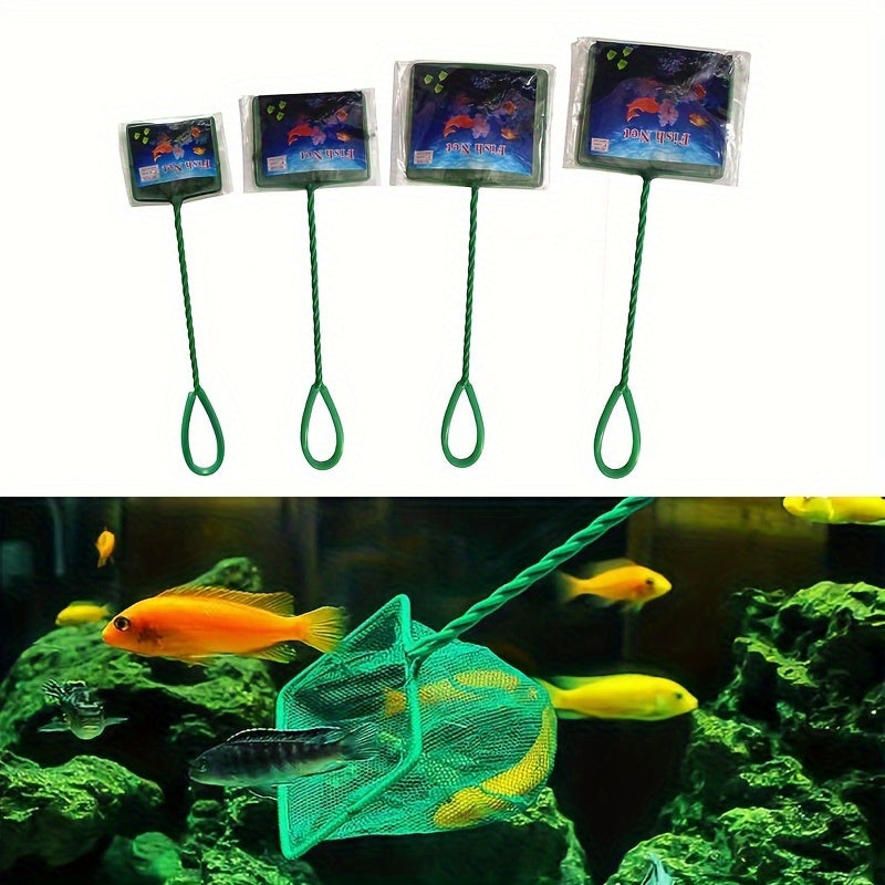 Aquarium Fish Net Square PE Fish Catching Net for Fish Tank in 3 4 5 6 Inch Sizes โ Durable Fine Mesh Fish Scoop Net for Freshwater and Saltwater Aquarium Fish Betta Goldfish Tank Cleaning