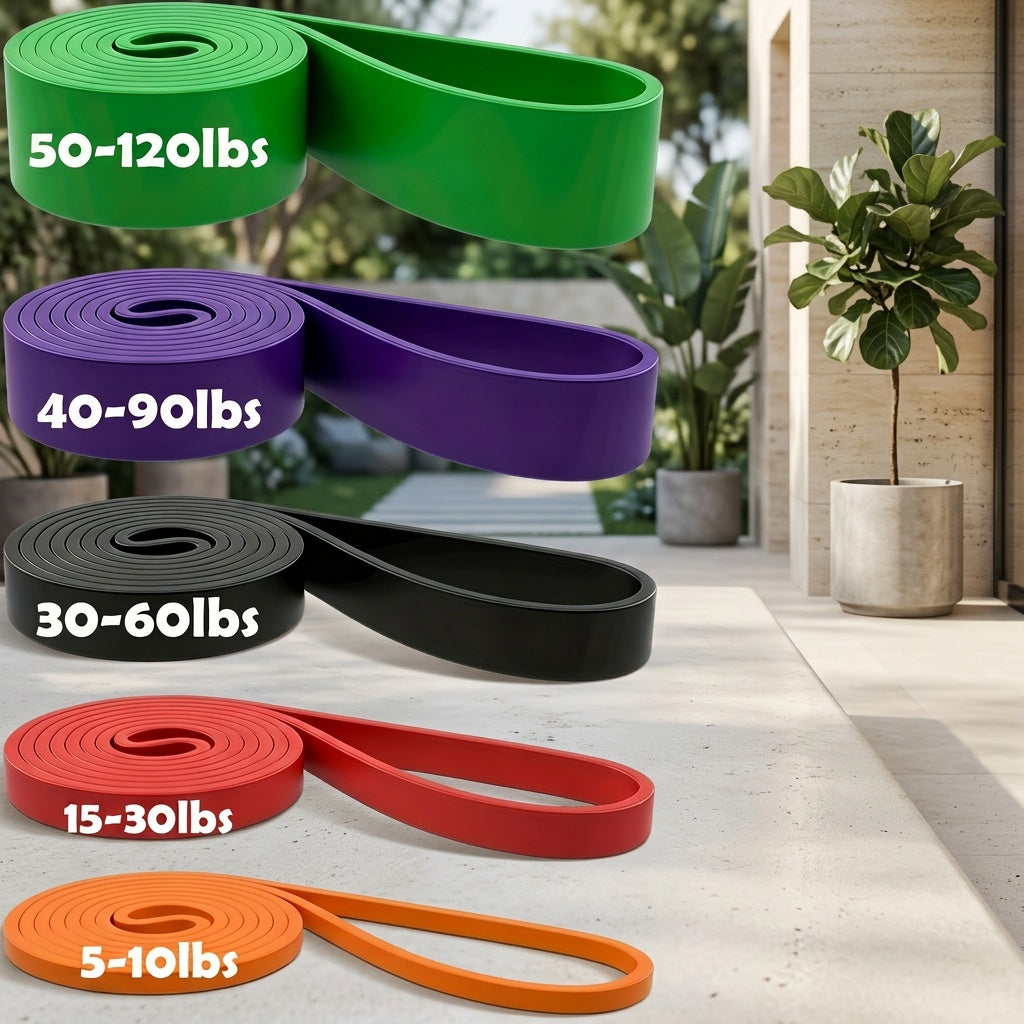 Resistance Bands Pull Up Assistance Bands Set for Men & Women โ Heavy Duty Exercise Workout Bands for Body Stretching, Muscle Training & Physical Therapy
