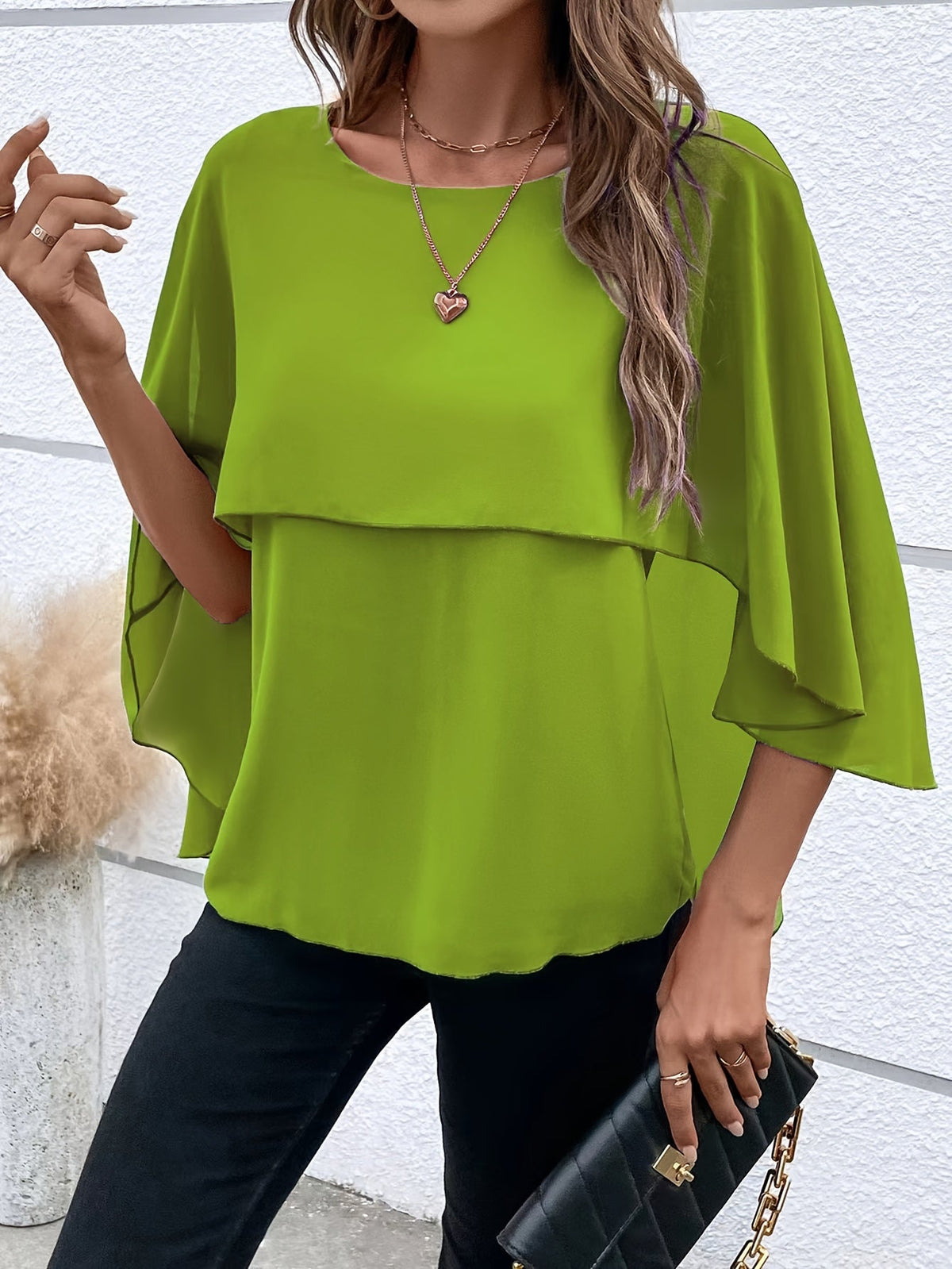 Women's Asymmetrical Hem Blouse Solid Color Woven Top Casual Spring Summer Shirt S-XL Multiple Colors Available
