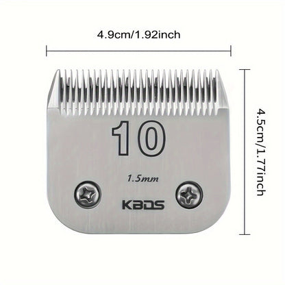 #10 Detachable A5 Dog Clipper Blade 1/16 Inch 1.5mm Carbon Steel Compatible with Andis Oster Heiniger A5 Style Clippers Professional Pet Grooming Replacement Blade