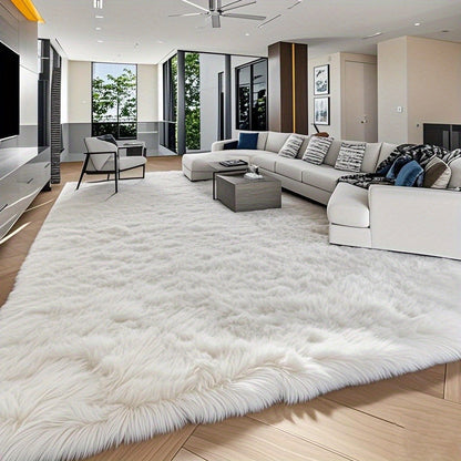 8x10 Ft Luxury Plush Area Rug – 1.7" High Pile Ultra-Soft Non-Slip Fluffy Carpet for Living Room Bedroom Dorm & Study in 10 Colors