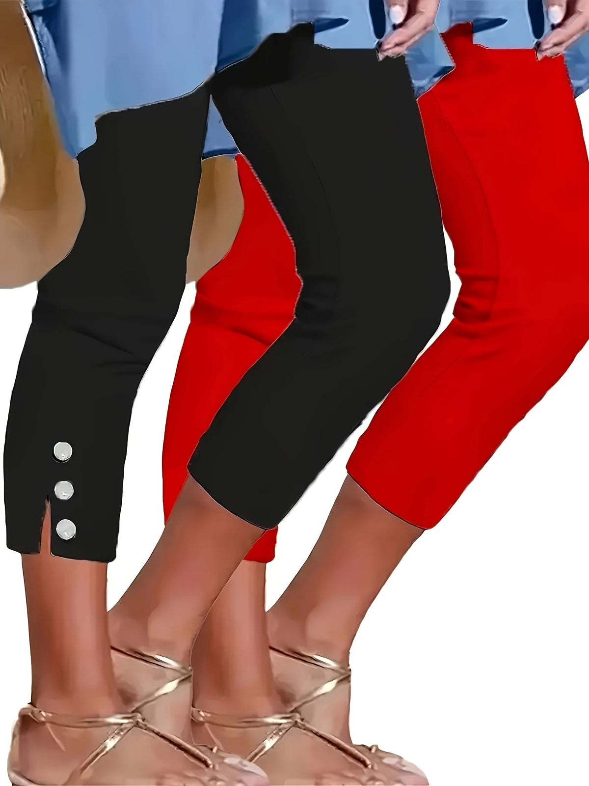 Women's 2-Pack Base Layer Leggings – Soft Stretchy Seamless Everyday Leggings Set for Casual Workout Loungewear