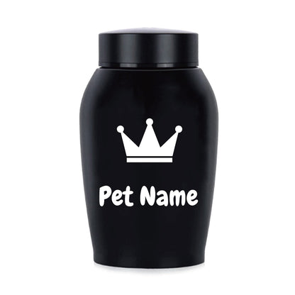 Personalized Pet Urn for Ashes – Stainless Steel Dog & Cat Cremation Urn with Thread-Top Design, Custom Memorial Keepsake for Beloved Pets