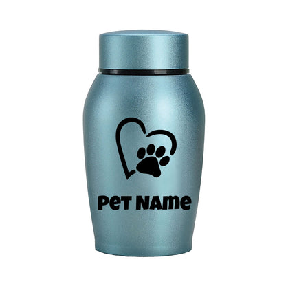 Personalized Pet Urn for Ashes – Stainless Steel Dog & Cat Cremation Urn with Thread-Top Design, Custom Memorial Keepsake for Beloved Pets