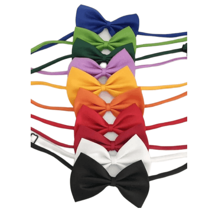 Pet Bow Tie Collar Adjustable for Dogs & Cats - Chic Durable Polyester Bow Tie, Fits Neck Size 9.8"-15.7", Stylish Costume Accessory for Small Medium Large Pets, Perfect for Parties Photos & Holidays
