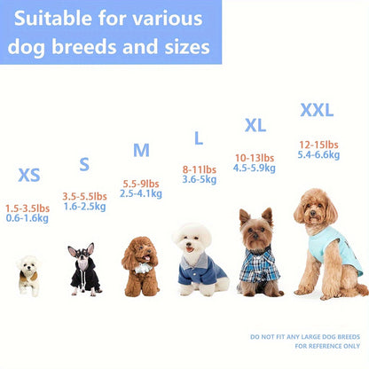 Yellow Duck Dog Pajamas for Small Dogs & Cats – Soft Stretchable Pet Jammies, Cute Animal Print Onesie Sleepwear for Puppies and Kittens, Cozy Indoor Dog Apparel and Gift for Pet Lovers