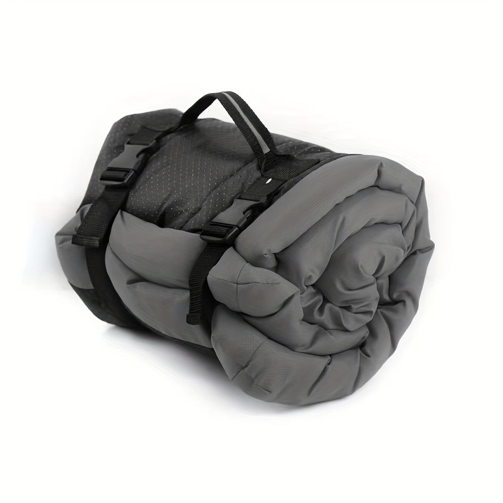 Portable Camping Dog Bed for Small Medium Large Dogs – Moisture-Resistant Thick Foldable Outdoor Pet Mat with Carry Handles, Durable Polyester Travel Dog Bed for Camping Hiking Home Use