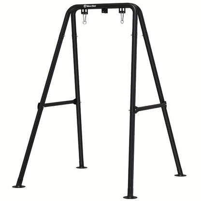 A-Frame Hammock Chair Stand Foldable – Heavy-Duty 300 LBS Steel Swing Stand for Hanging Chair Porch Indoor Outdoor Use in Black White Gold Silver