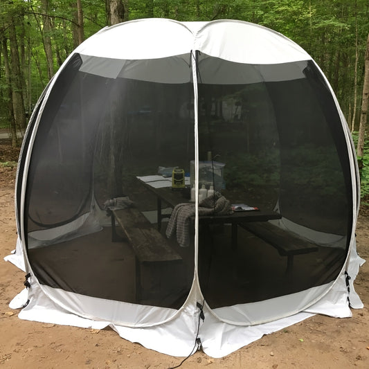 Pop Up Screen House 6 10 15 Person Outdoor Screen Tent with Mosquito Netting UV Resistant Instant Setup Screened Gazebo Sun Shelter with Carry Bag for Garden Patio Backyard Camping