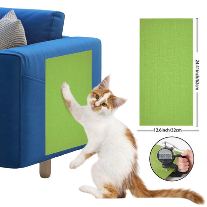 Cat Scratch Furniture Protectors Self-Adhesive - Trimmable Sofa & Wall Scratch Guards, Durable Cat Scratching Deterrent Pads for Couch, Chair, Door Frame