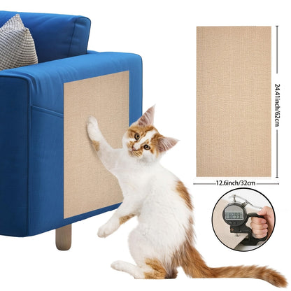 Cat Scratch Furniture Protectors Self-Adhesive - Trimmable Sofa & Wall Scratch Guards, Durable Cat Scratching Deterrent Pads for Couch, Chair, Door Frame