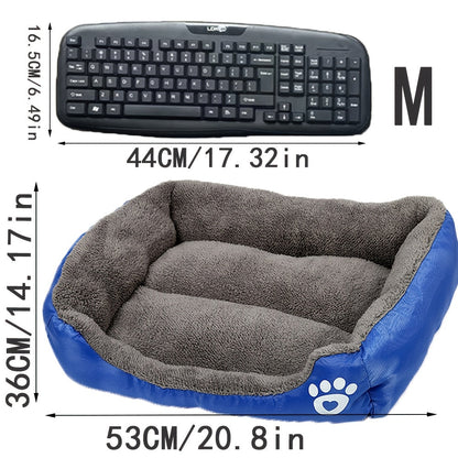 Cozy Winter Pet Bed for Small Dogs & Cats – Candy-Colored Washable Square Warm Nest for Chihuahua, Pomeranian, Shih Tzu & Small Breeds, Soft Plush Dog Cat Bed