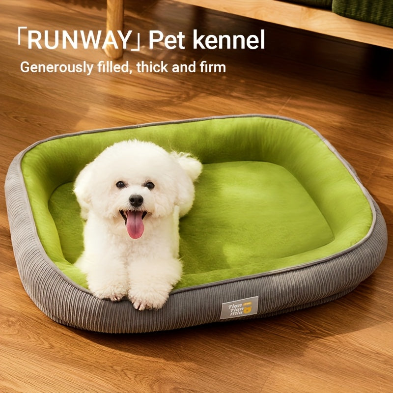 Orthopedic Dog Bed & Cat Bed All Season Comfort Pet Mattress Moisture-Wicking Surface Anti-Slip Bottom Washable Cover Fits Small Medium Large Dogs Cats S M L XL XXL Sizes Available