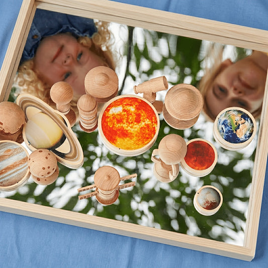 Acrylic Sensory Mirror Tray – Shatterproof Safety Mirror Base for Light & Shadow Reflective Play, Montessori & Reggio Emilia Sensory Exploration, Medium or Large, Non-Food Contact – Nova Mart