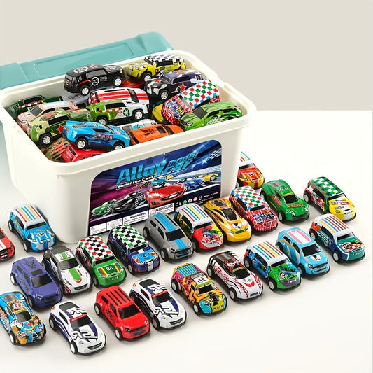 Mini Racing Car Set - Pull-Back Action, Multi-Colors - 12 / 20 / 48pcs - Kids, Teenagers, Boys & Girls - Christmas & Birthday Gift, Party Favor & School Prize