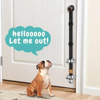 Dog Potty Training Bells for Door – Adjustable Height Doorbell for Dogs to Go Outside, No Battery Needed, Durable Pet Door Bell for Housetraining Puppies & Dogs, Single or Double Pack, Multiple Colors