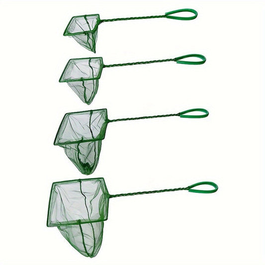 Aquarium Fish Net Square PE Fish Catching Net for Fish Tank in 3 4 5 6 Inch Sizes – Durable Fine Mesh Fish Scoop Net for Freshwater and Saltwater Aquarium Fish Betta Goldfish Tank Cleaning