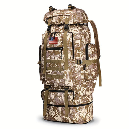 100L Tactical Backpack Large Capacity Molle Hiking Backpack with Multiple Compartments & Ergonomic Straps - Heavy Duty for Camping, Travel, Trekking & Outdoor Adventures
