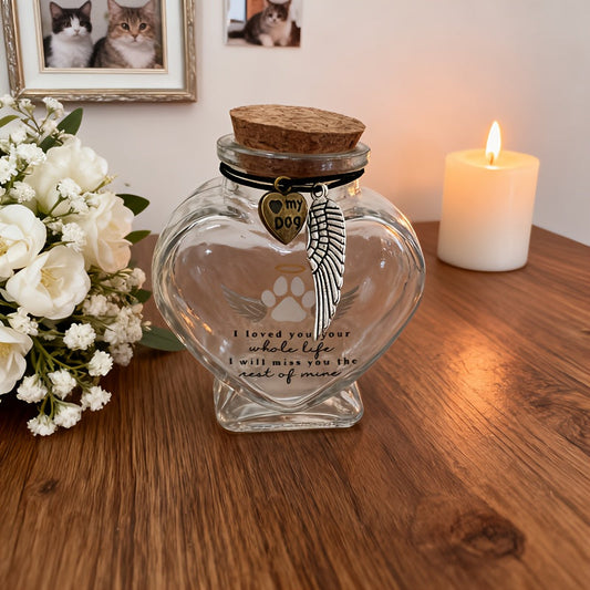 Pet Fur Memorial Bottle Keepsake for Dogs & Cats – Exclusive Hair Memory Bottle to Preserve Your Pet’s Fur, Heartfelt Pet Loss Gift & Remembrance Keepsake for Dog & Cat Owners