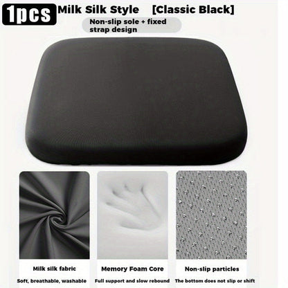 1.5-Inch Memory Foam Seat Cushion with Washable Cover – Non-Slip Grip, Pressure Relief & Posture Support for Office Chair, School Desk, Truck & Wheelchair