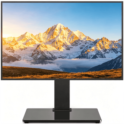 TV Stand for 34-70 Inch TVs Adjustable Height No Drilling – Flat Panel Curved Screen Floor TV Mount Stand for Living Room Bedroom Office