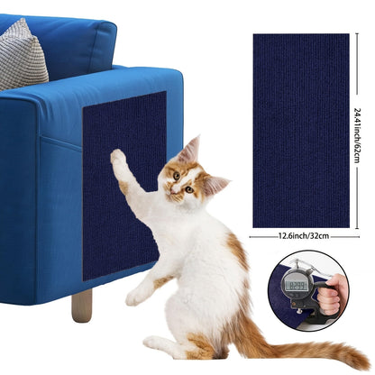 Cat Scratch Furniture Protectors Self-Adhesive - Trimmable Sofa & Wall Scratch Guards, Durable Cat Scratching Deterrent Pads for Couch, Chair, Door Frame