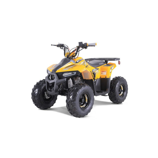 Youth ATV for Kids Ages 6+ – 4-Stroke Engine Automatic D-N-R Transmission, Remote Shut-Off, Speed Limiter, Tether Kill Switch, LED Lights, Front & Rear Brakes – Beginner Kids Quad Bike