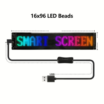 Flexible LED Matrix Panel – Bluetooth App Controlled, USB Powered, DIY Programmable Custom Text & Animation Sign for Cars, Stores, Hotels, Events & Holiday Decor – Multiple Sizes