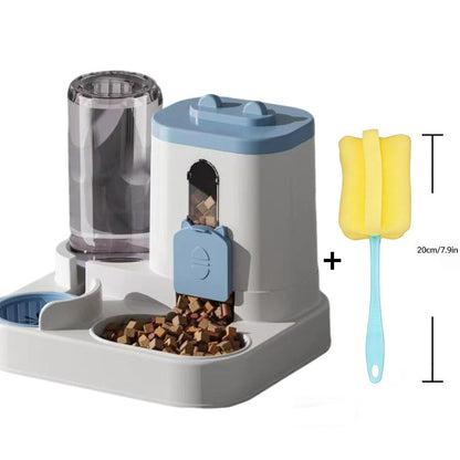 Slow Feeder Bowl for Dogs & Cats - Fun Rolling Ball Puzzle Feeder & Portion Control Dispenser, Controls Eating Speed, Prevents Bloat, Ideal for Senior Dogs & Picky Eaters