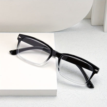 10-Pack Reading Glasses for Men & Women - Ultra-Light Square Frame Readers with HD Clear Lenses, Vintage Metal Accents, Strengths +1.0 to +4.0 for Home Office & Everyday, Great Gift for Seniors
