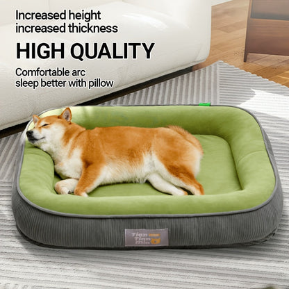 Orthopedic Dog Bed & Cat Bed All Season Comfort Pet Mattress Moisture-Wicking Surface Anti-Slip Bottom Washable Cover Fits Small Medium Large Dogs Cats S M L XL XXL Sizes Available