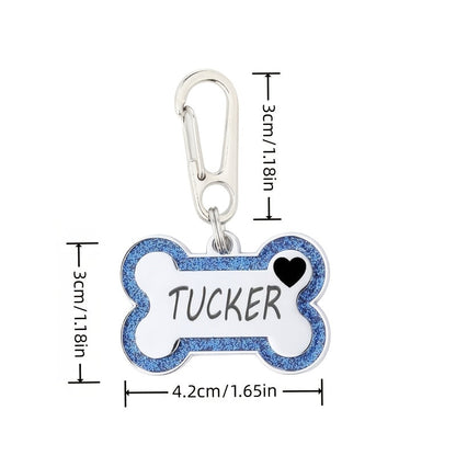 Personalized Engravable Dog ID Tag Collar Plate – Fashionable Anti-Lost Name & Phone Number Plate for Cats & Dogs, 8 Colors, Fits Small Medium Large Breeds, Cute Stylish Pet Gift