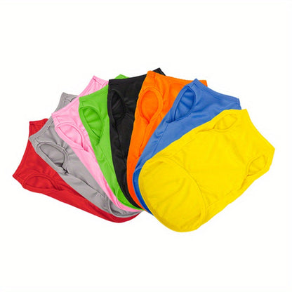 Dog T-Shirts for Small Dogs - Soft Colorful Pullover Puppy Summer Shirt, Lightweight Breathable Pet Clothes for Boy & Girl Dogs, Casual Everyday Dog Outfit Apparel for Warm Weather