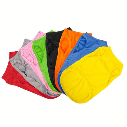 Dog T-Shirts for Small Dogs - Soft Colorful Pullover Puppy Summer Shirt, Lightweight Breathable Pet Clothes for Boy & Girl Dogs, Casual Everyday Dog Outfit Apparel for Warm Weather