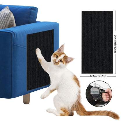 Cat Scratch Furniture Protectors Self-Adhesive - Trimmable Sofa & Wall Scratch Guards, Durable Cat Scratching Deterrent Pads for Couch, Chair, Door Frame