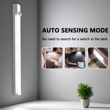Motion Sensor LED Cabinet Light USB Rechargeable – Smart Wireless Under Cabinet Lighting, 3-Speed Dimming, Night Light for Kitchen, Bedroom, Closet, Stairs, Hallway – 6 Pack or 3 Pack