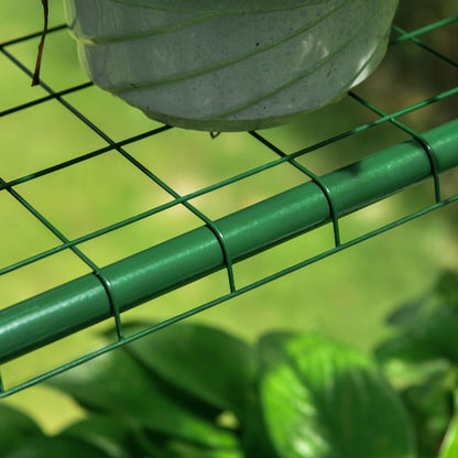 Walk-In Portable Greenhouse 56"x56"x77", 8 Wire Shelves, Transparent PVC Cover, Roll-Up Zipper Door, Ground Stakes & Guy Ropes, for Outdoor Garden Seedlings Flowers Vegetables, Year-Round Growing