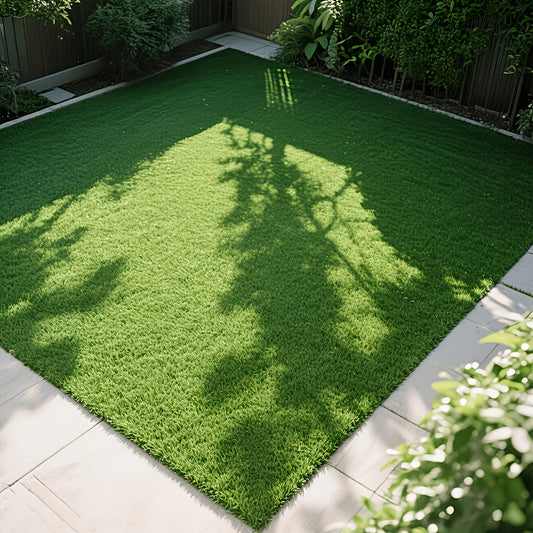 Artificial Turf Outdoor Rug - Fake Grass Lawn - 5'×8' & 4'×10' - Patio, Playground, Backyard, Pet Training, Camping & Pool